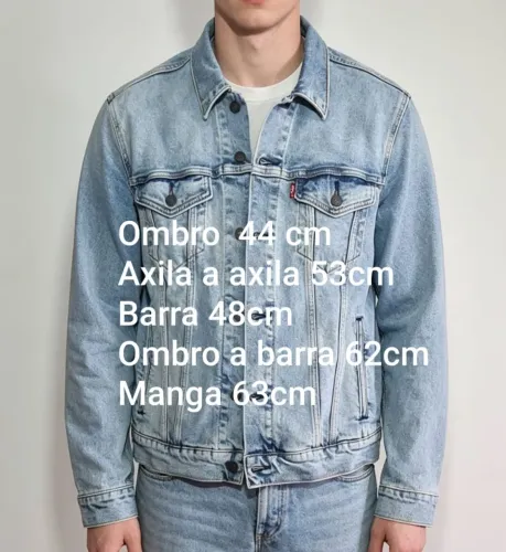 Jaqueta trucker levi's elastano 