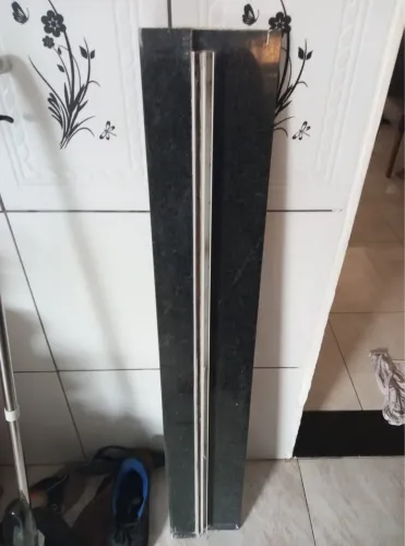 Porta e janela de vidro fumê completa