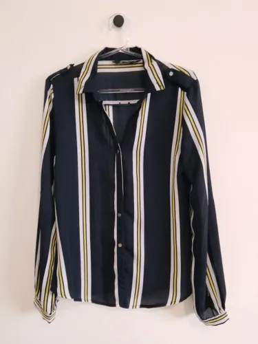 Camisa Listrada Viscose
