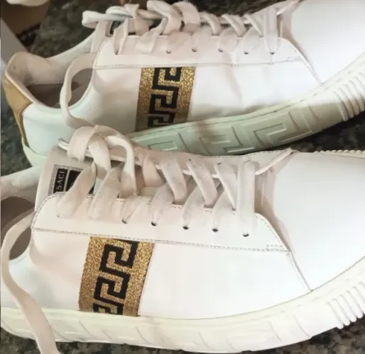 Tênis versace com estampa Grega Original 41
