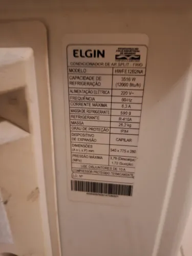Ar condicionado split usado 12 mul BTUs