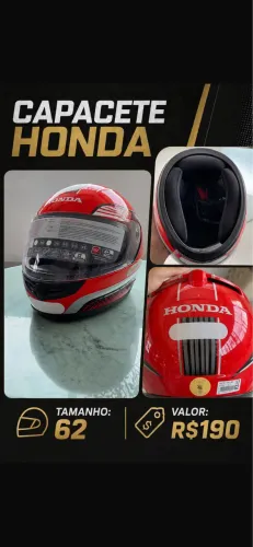 CAPACETE HONDA ORIGINAL - 190,00