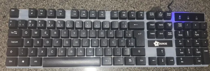 Teclado Gamer Dukie K-518 RGB ABNT2 - Ótimo Estado