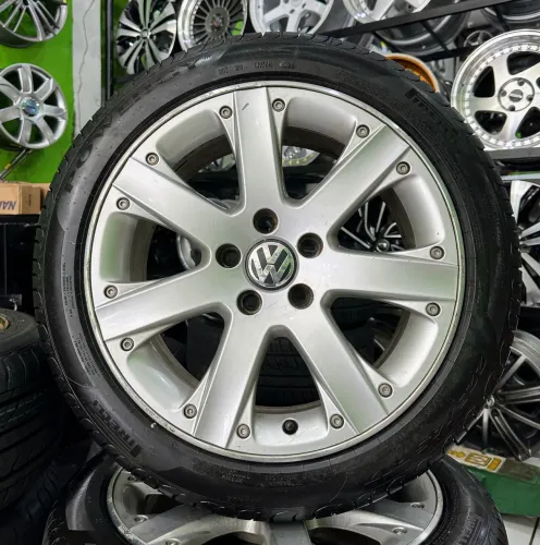 Jg Roda Original Vw Bbs Passat Aro 17 5x112 + Pneu 225/45/17 Pirelli