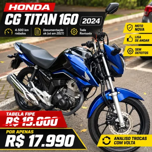 Honda CG 160 Titan Flexone/ed.especial 40 Anos 2024