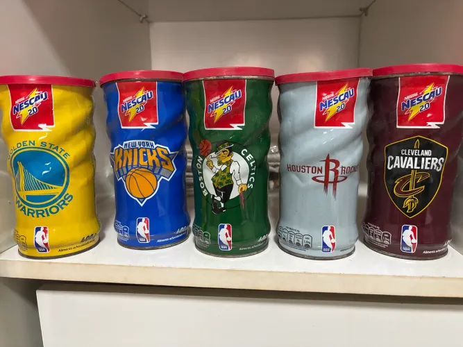 Coleção latas nescau NBA
