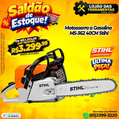 Motosserra à Gasolina MS-362 40CM Stihl Original