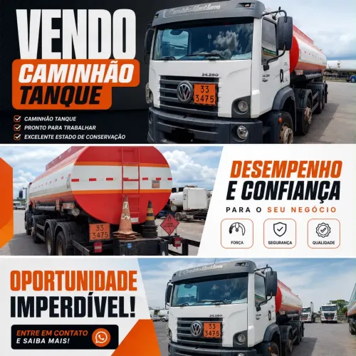 VOLKSWAGEN 24.280 8x2 BI-TRUCK TANQUE - PRONTO PARA TRABALHAR