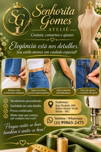 Costureira de ajuste e concerto