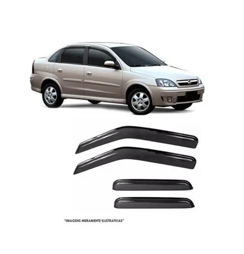 Calha de Chuva Defletor Corsa cara de Montana Joy 4 Portas Hatch Sedan 02/12 fd