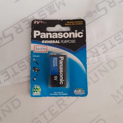 Bateria Panasonic. 9 volts. Nova.