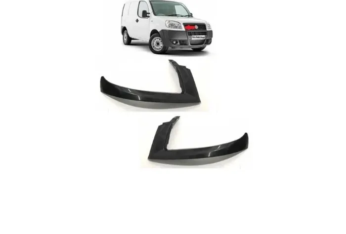 Par Moldura Friso Acabamento Farol Fiat Doblo