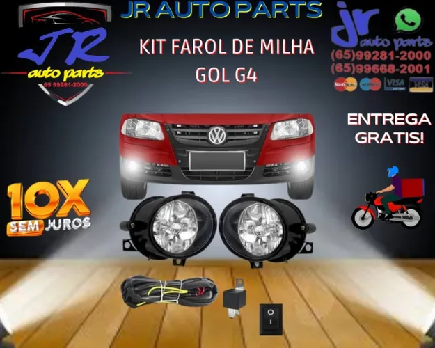 Kit Farol De Milha Gol G4 
