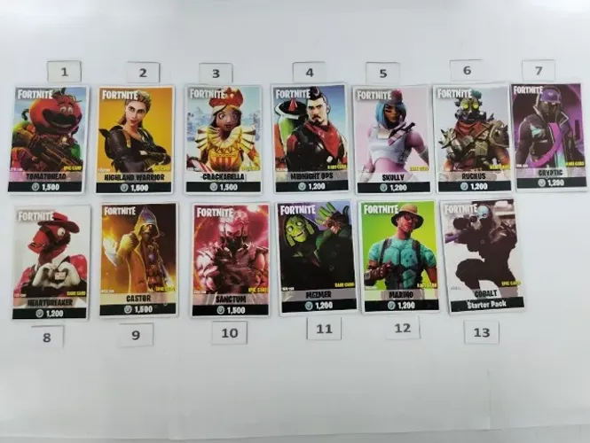 Kit Cards Battle Royale: Fortnite