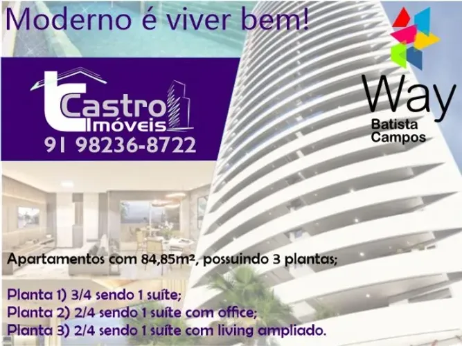 Pronto pra morar! Way Batista Campos. 3/4. 1 ou 2 Vagas. J99