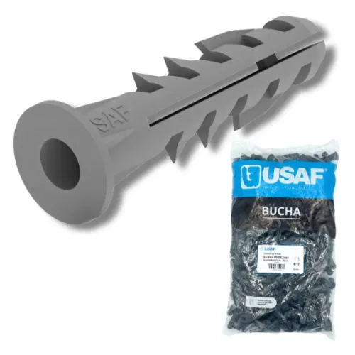 kit 100 Bucha Com Aba Para Parede 12mm top