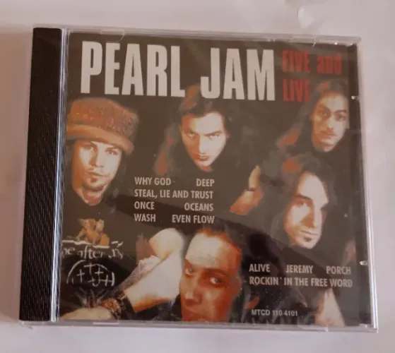 CD Pearl Jam Five And Live ( Lacrado )