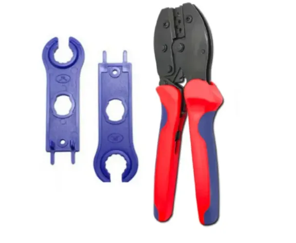 Alicate Crimpar Conector Mc4 Painel Solar 2.5mm² a 6mm² + 5 par de conector mc4
