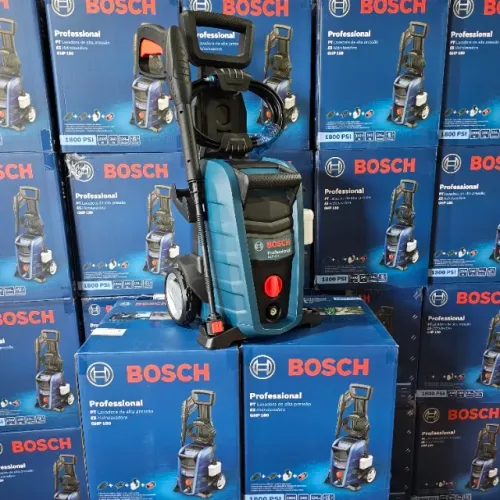 Lavadora Alta Pressão 1800Psi Bosch Com Rodas e Porta Detergente