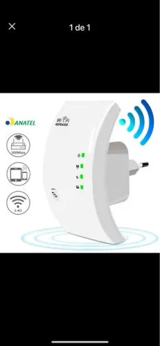 Repetidor de sinal Wi-Fi novo sem fio
