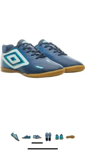Chuteira Umbro Tam 41 Frame Futsal Azul! Novo!