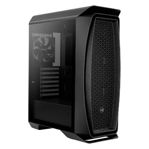 Gabinete Gamer Aerocool Aero One Black *Com 1 Fan Sem Led* - WZetta