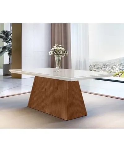 Mesa de Jantar 1,20m Ripado Luma s33 100%MDF