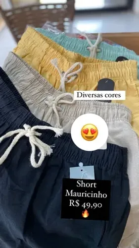 Short Mauricinho em linho