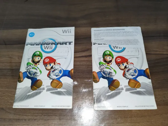 2 Manuais do Jogo Mario kart wii