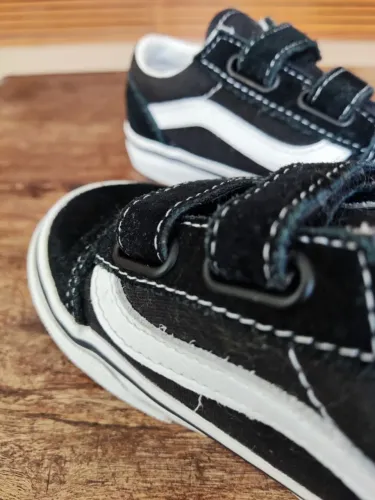 Tênis Old Skool V Infantil Black VANS - tamanho 25