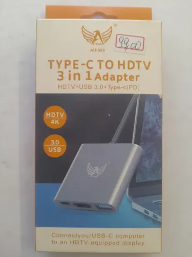 Adaptador Tipo C para HDTV 3 em 1