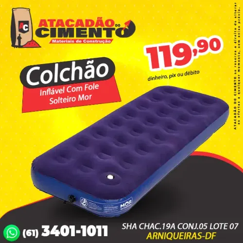Colchão Inflável Multiuso Solteiro Mor