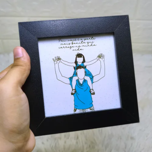 Quadro Personalizado + Traço de Caricatura
