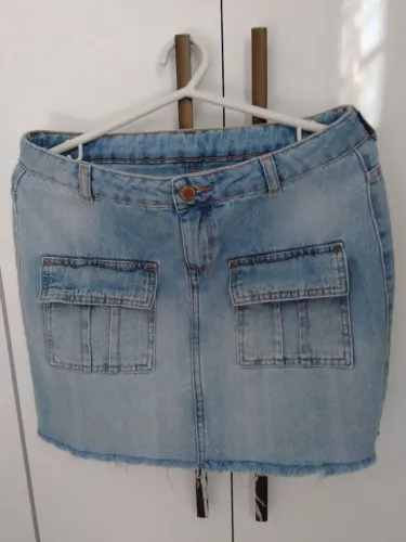 Saia Jeans HERING PUC infantil com Bolsos
