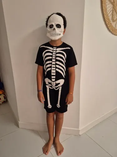 Fantasia esqueleto infantil halloween 