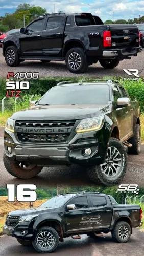 Roda Chevrolet S10 Ltz aro 16 preta com diamantado 6x139 novas