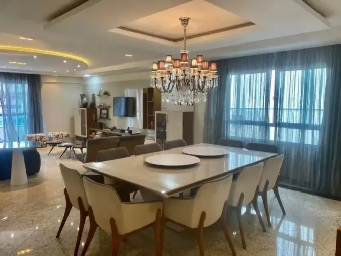 Casa Sobreposta á venda ou aluguel 5 quartos luxuosa Embaré Santos