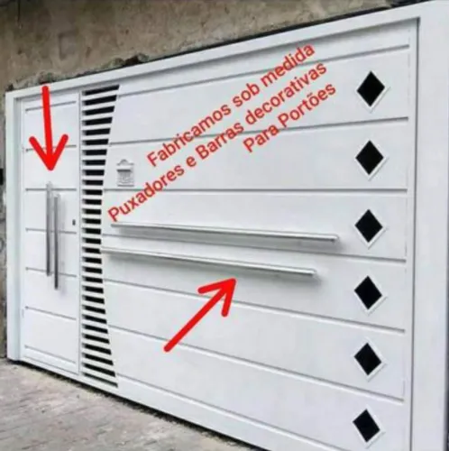Puxador externo e Barras para personalisar o seu portão ( leiam a descrição abaixo ) 