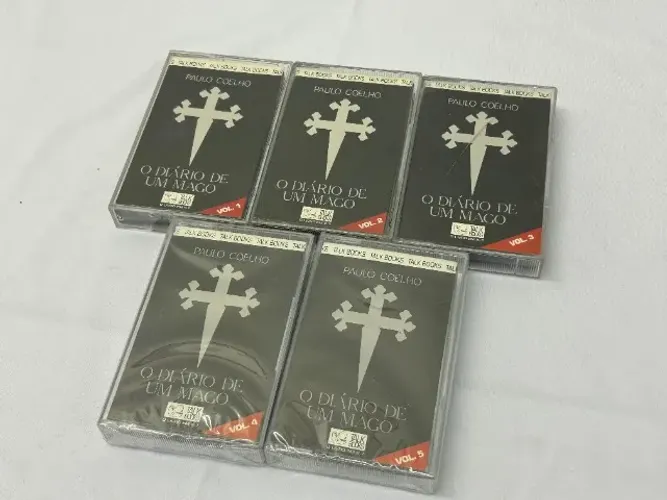 FITAS CASSETE LIVRO O DIÁRIO DE UM MAGO - PAULO COELHO
