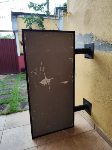 Placa lateral para loja comercial(nao iluminada)