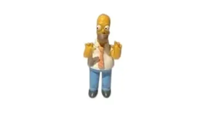 Homer Simpson - miniatura 10 cm de altura aproximadamente - Fox 2007