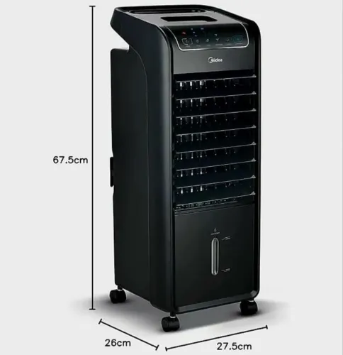 Climatizador de Ar Frio, 60W, 4,5L, Midea Preto 110V,