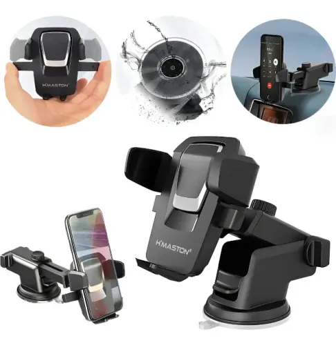 Suporte Para Celular Retrátil Carro Ventosa Rotação180° Cj02