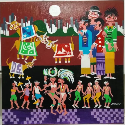 Aécio tema carnaval no Rio de janeiro medida 60x60