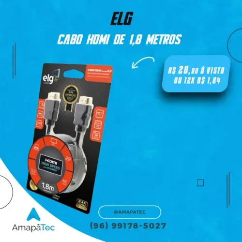 Cabo HDMI ELG  1,8 Metros