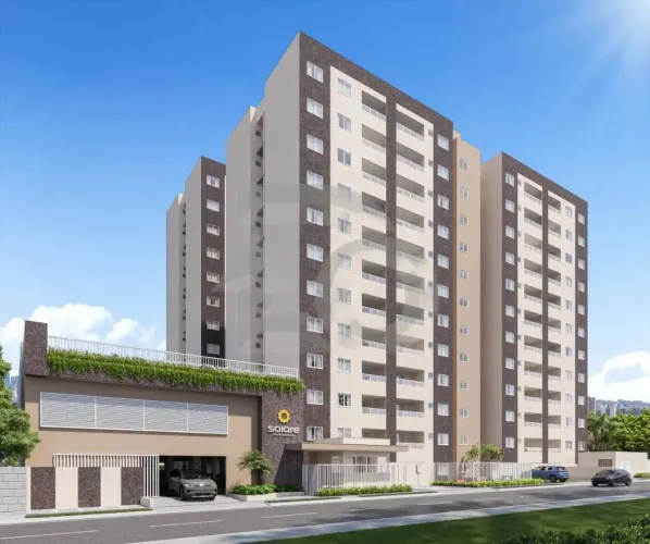Solares Residence  Unidade Moderna com Varanda Integrada e Piso em Porcelanato