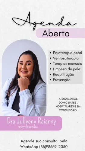 Fisioterapeuta atendimento clínico e domiciliar! 