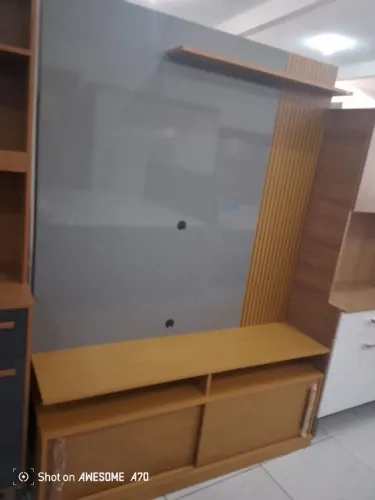 Home cinza até 60 polegadas - entrega e montagem grátis