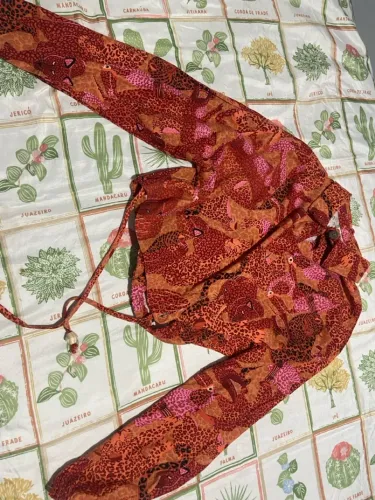 Camiseta cropped de algodão