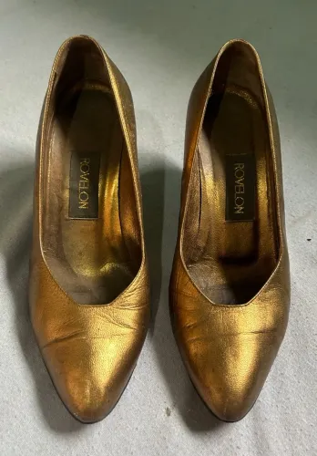 sacrpin dourado tamanho 35 salto 6cm